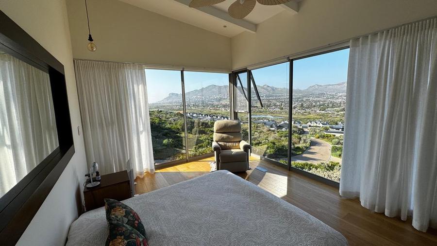 Bedroom with mountain view