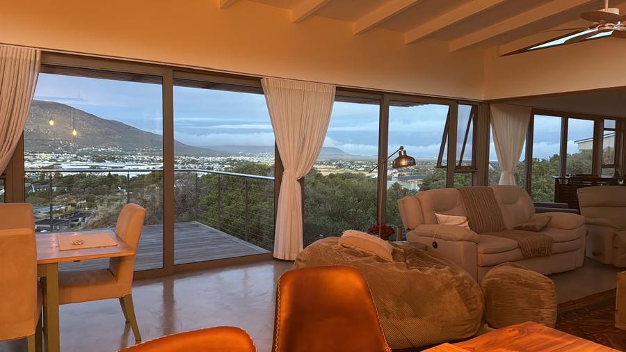 Watching the sunset from the lounge